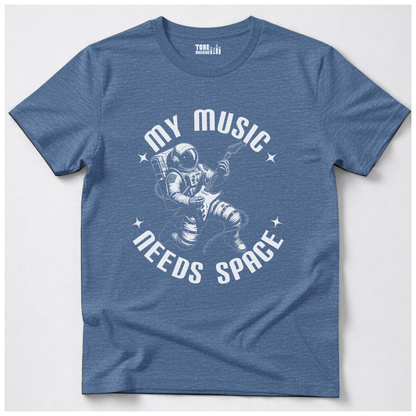 My Music Needs Space Guitar T-Shirt