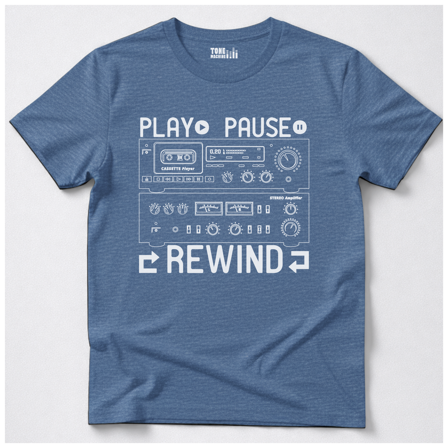 Play Pause Rewind Retro T-Shirt