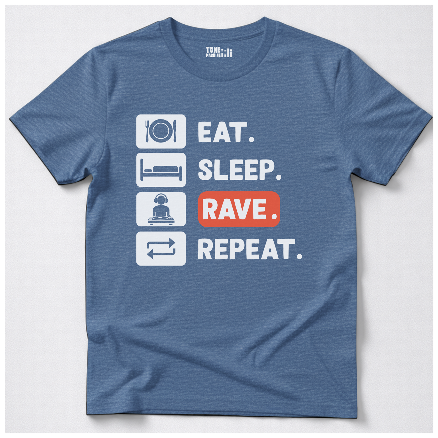 Eat Sleep Rave Repeat DJ T-Shirt