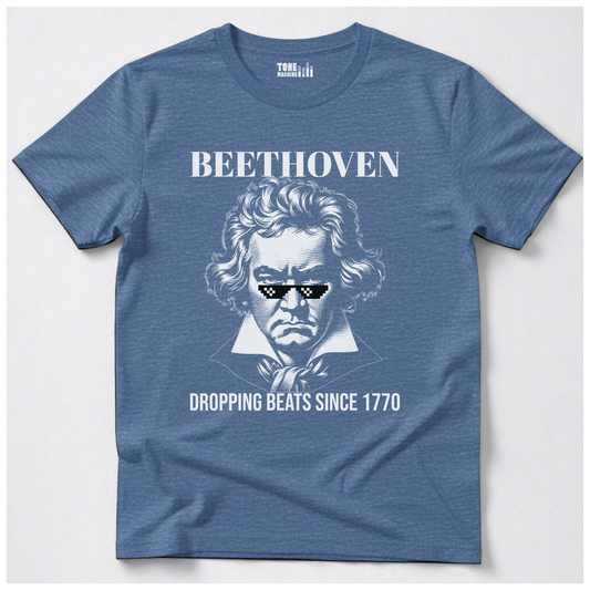Beethoven Dropping Beats T-Shirt