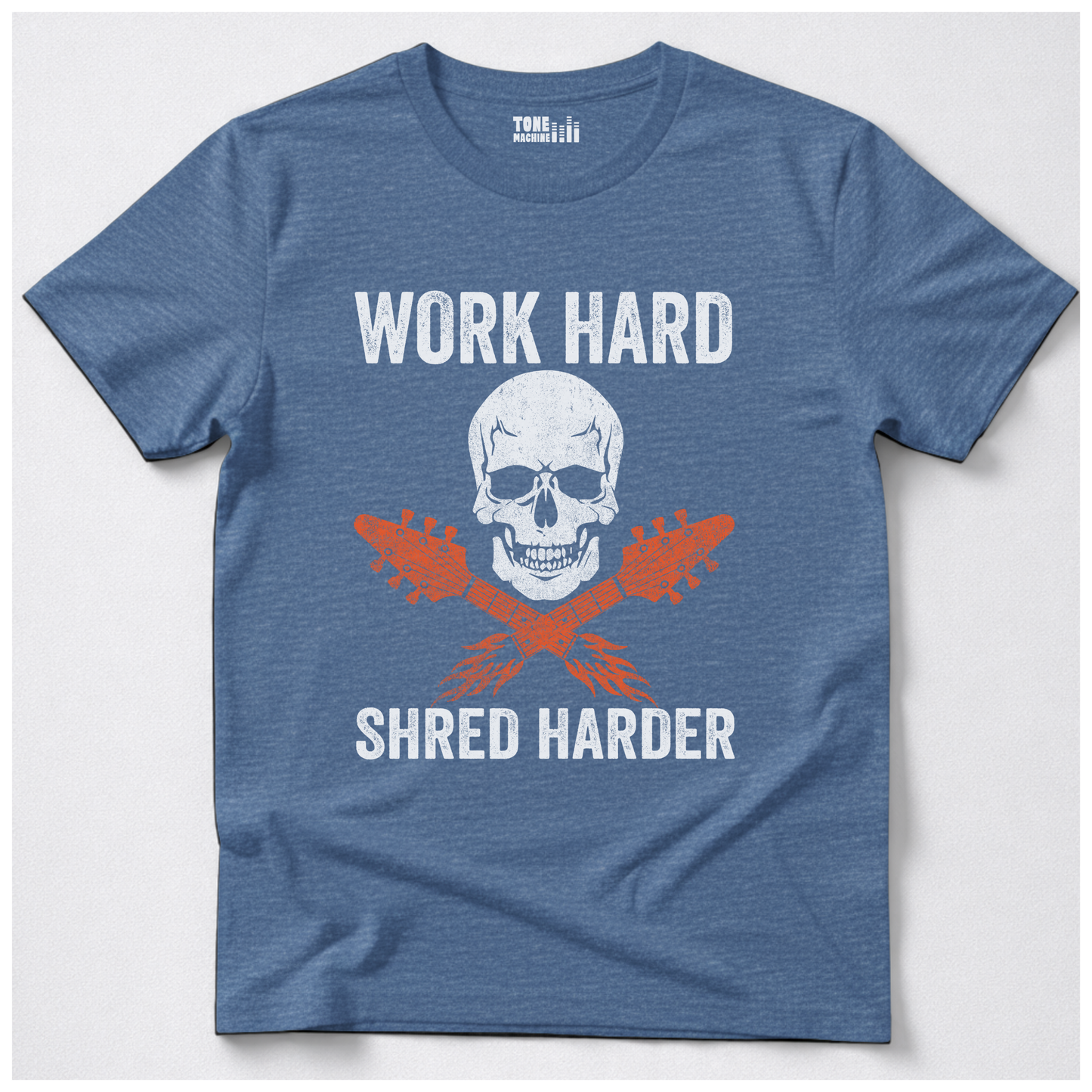 Work Hard Shred Harder Guitar T-Shirt