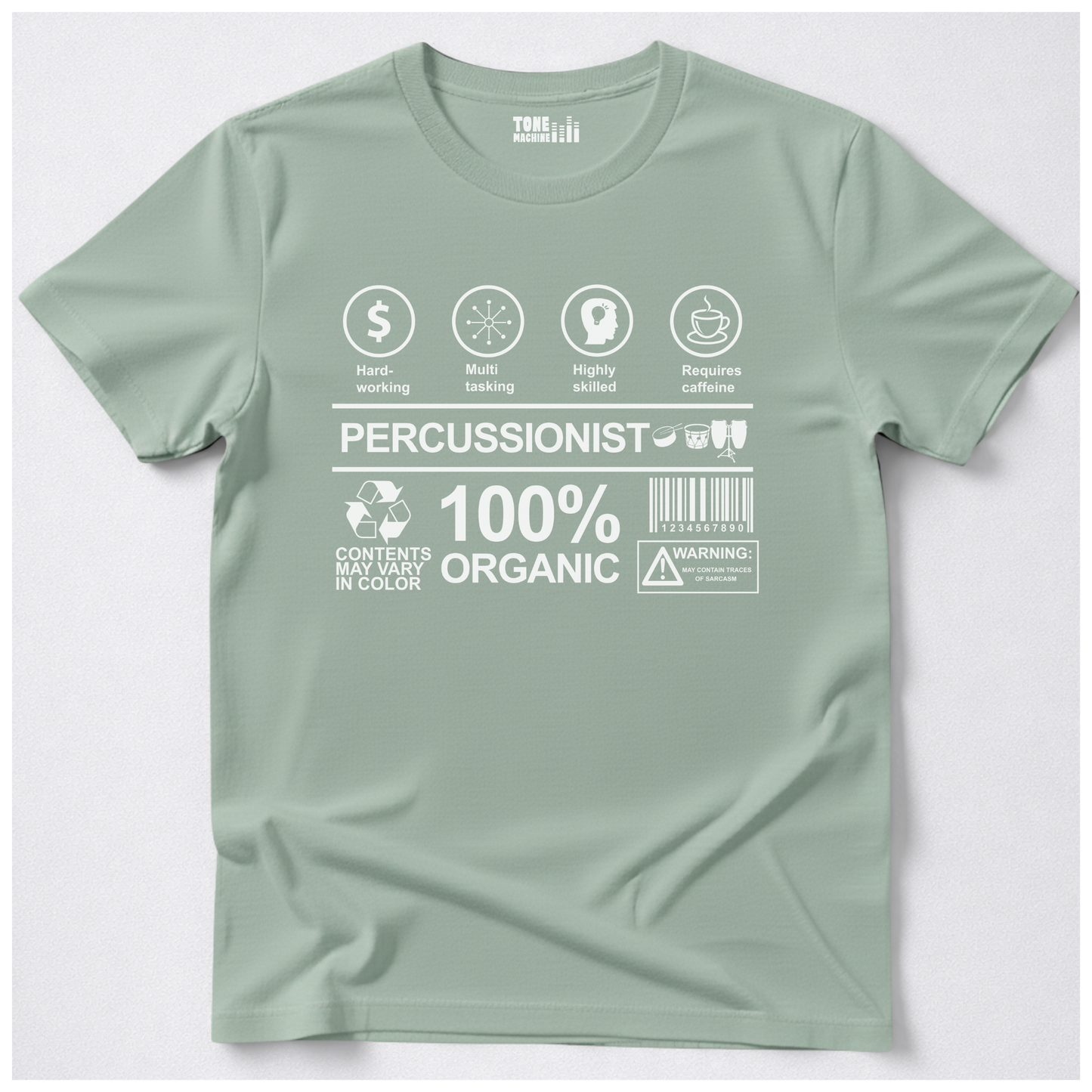 Percussionist Label Drum T-Shirt