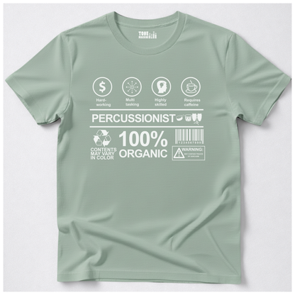 Percussionist Label Drum T-Shirt