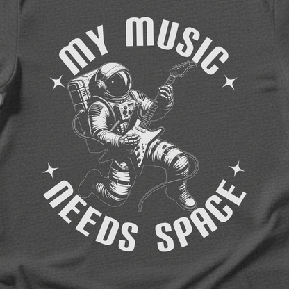 My Music Needs Space Guitar T-Shirt