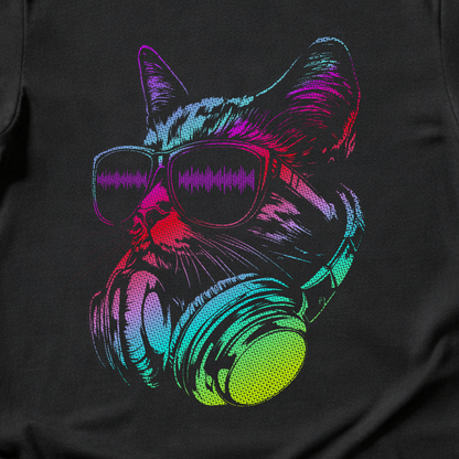 Raver Cat DJ T-Shirt