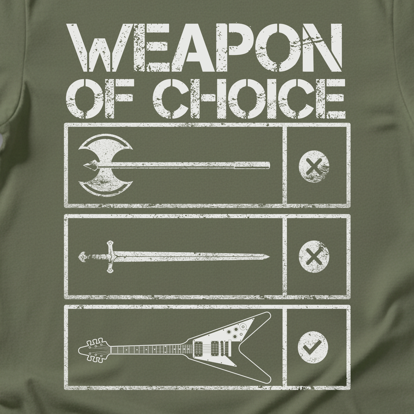 Weapon Of Choice Guitar T-Shirt
