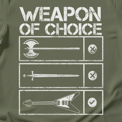 Weapon Of Choice Guitar T-Shirt