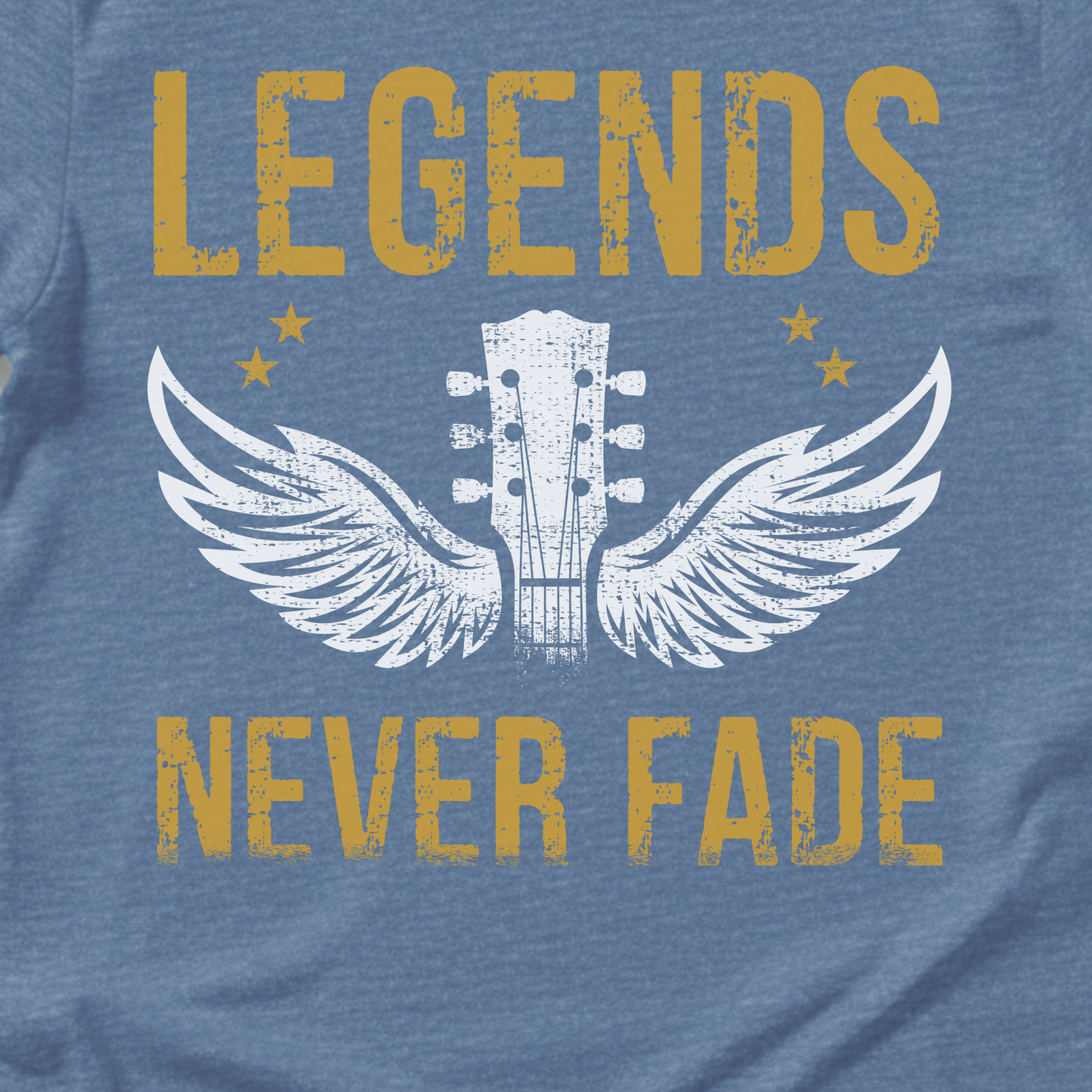 Legends Never Fade Guitar T-Shirt