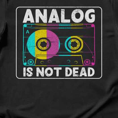 Analog Is Not Dead Cassette Retro T-Shirt