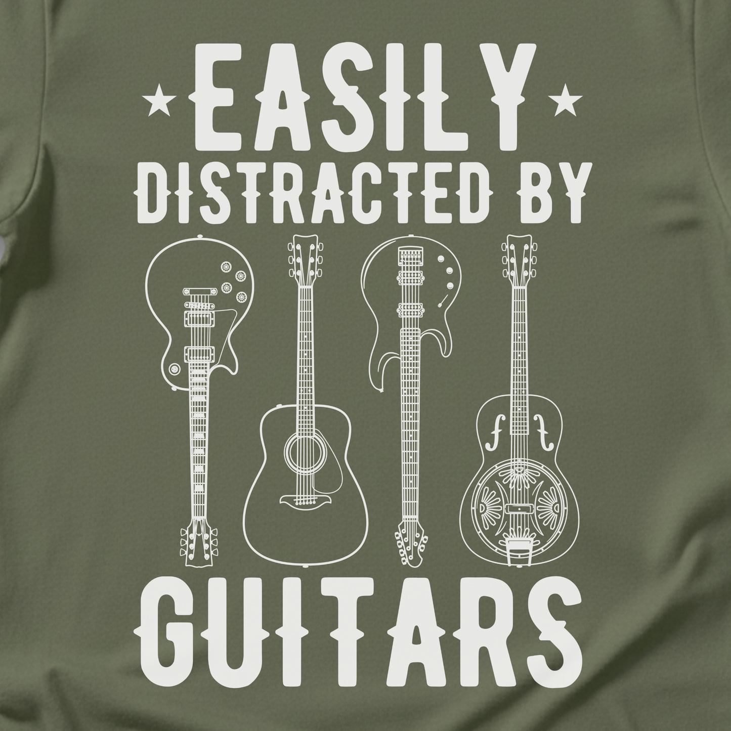 Easily Distracted By Guitars T-Shirt