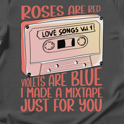 Roses Are Red Cassette Retro T-Shirt