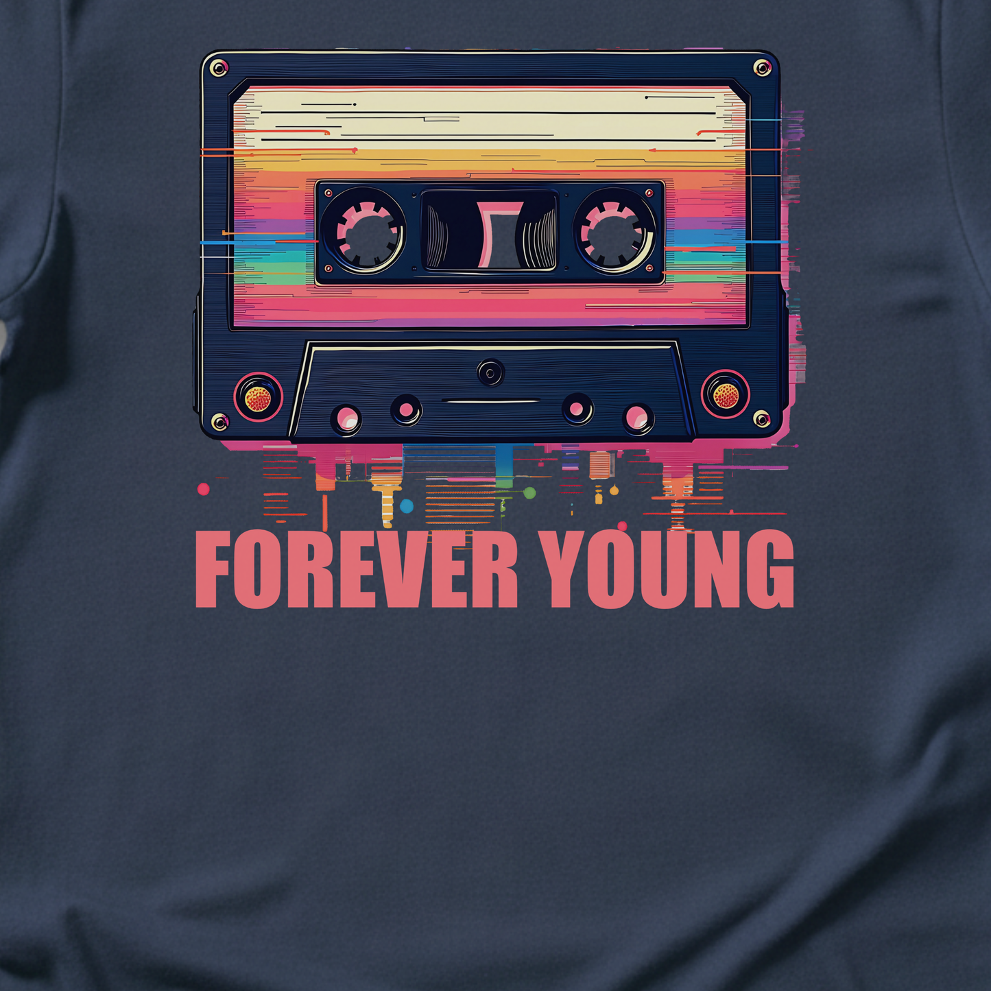 Forever Young Cassette Retro T-Shirt
