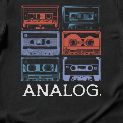 Analog Cassette Retro T-Shirt