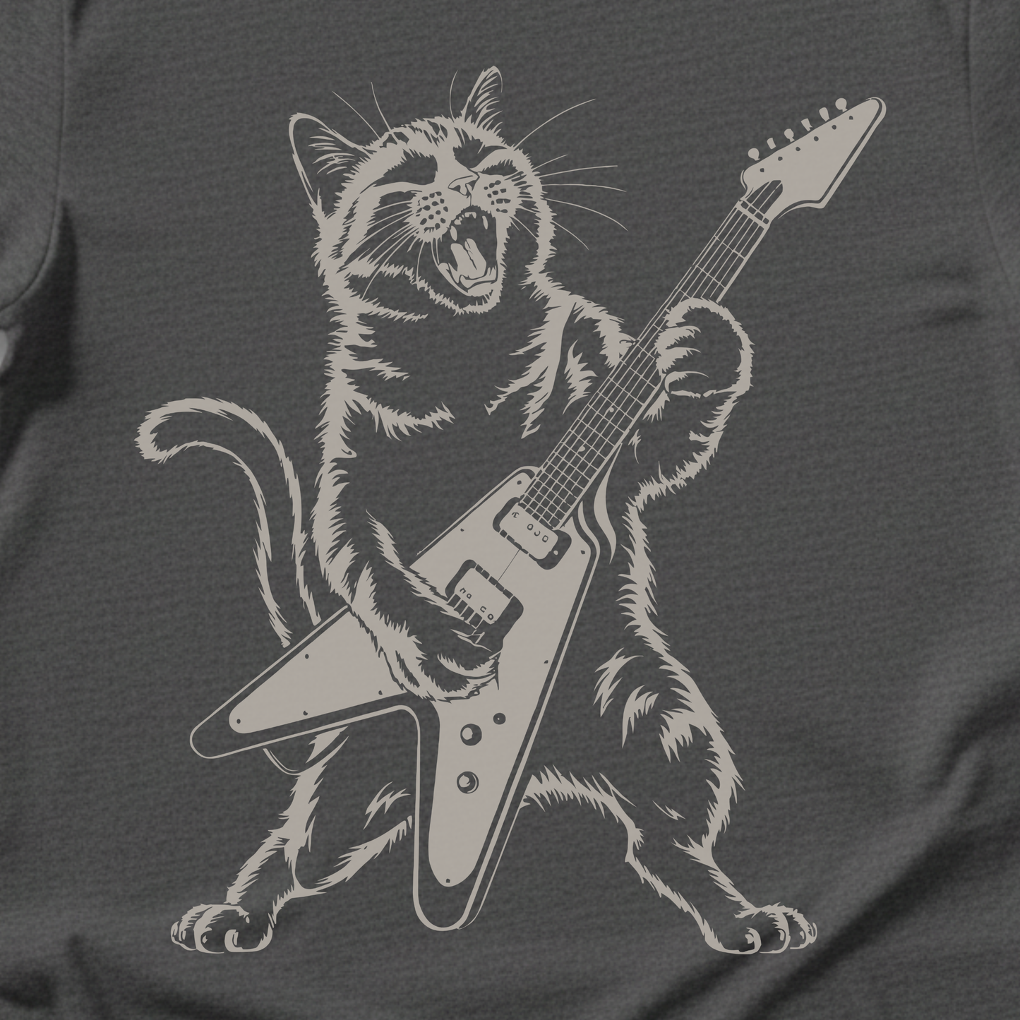 Distortion Kitty Guitar T-Shirt