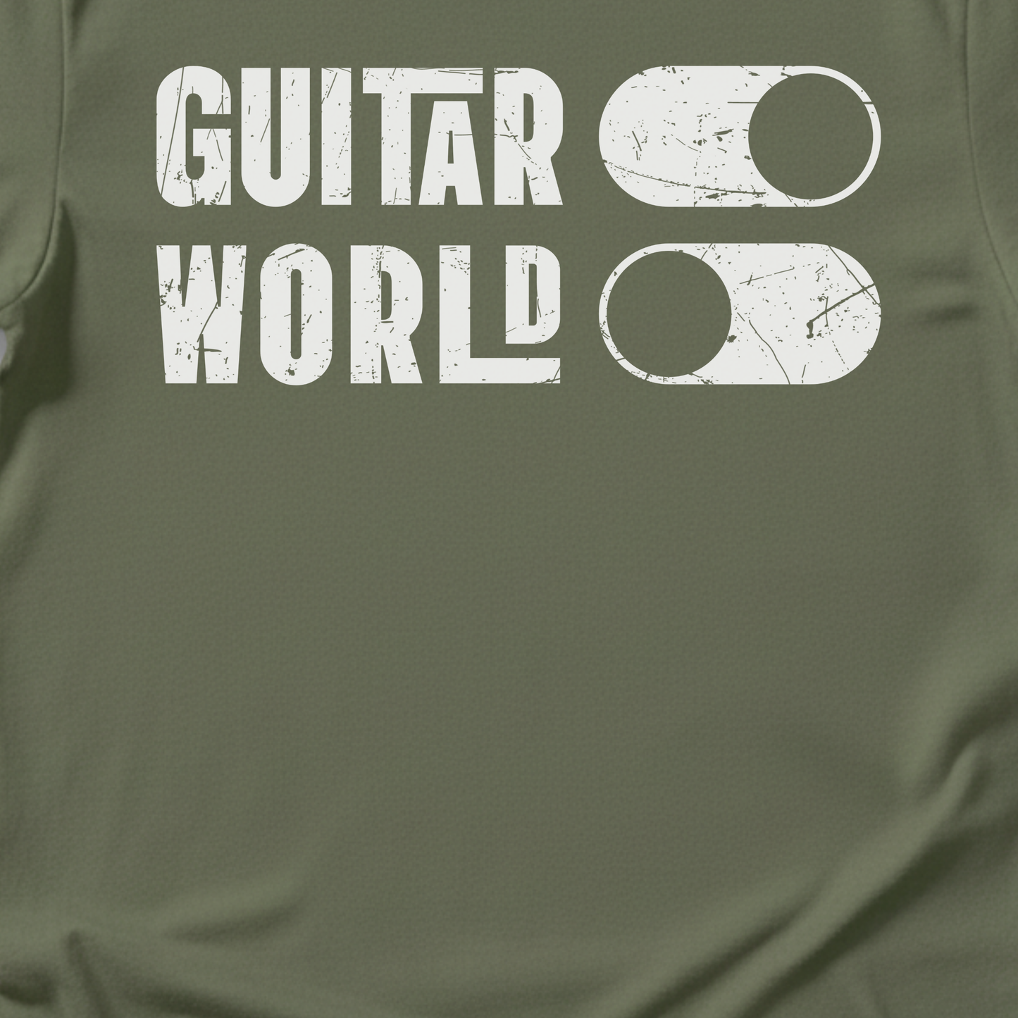 Guitar On World Off T-Shirt