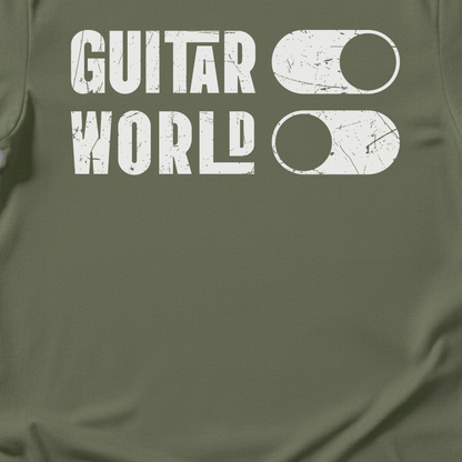 Guitar On World Off T-Shirt