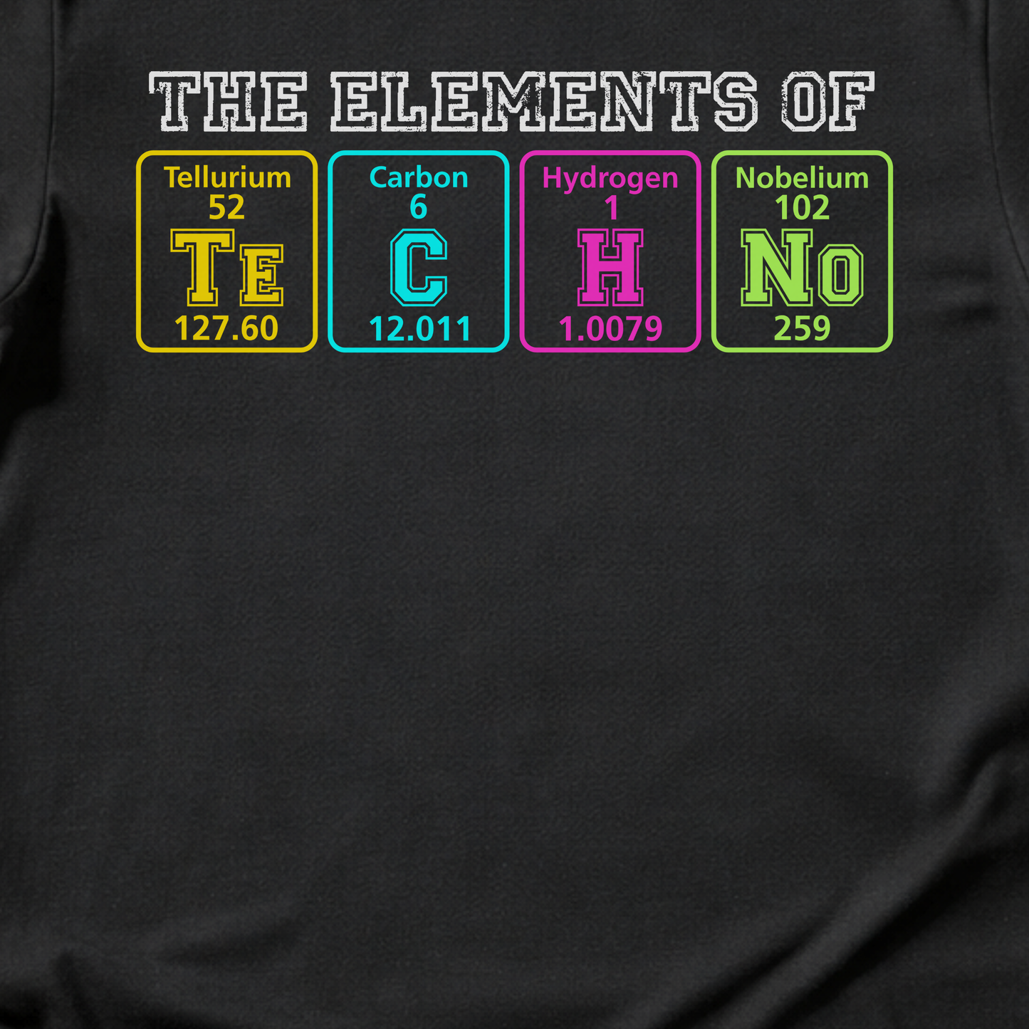 The Elements Of Techno DJ T-Shirt