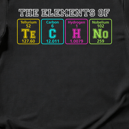The Elements Of Techno DJ T-Shirt