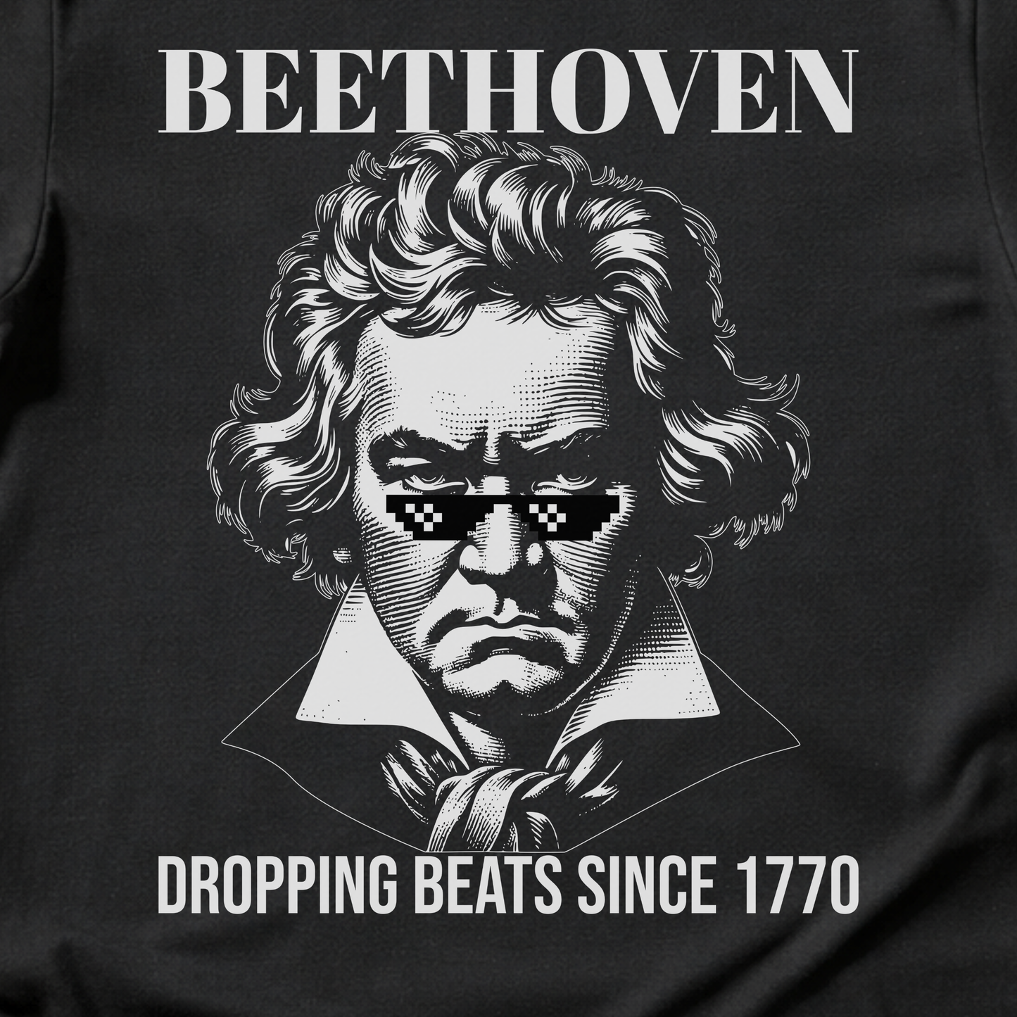 Beethoven Dropping Beats T-Shirt