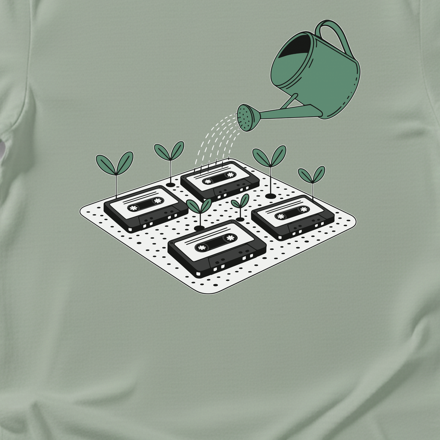 Mixtape Garden Retro T-Shirt