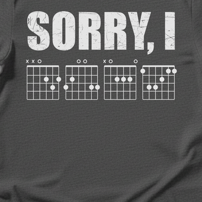 Sorry, I DGAF Guitar T-Shirt