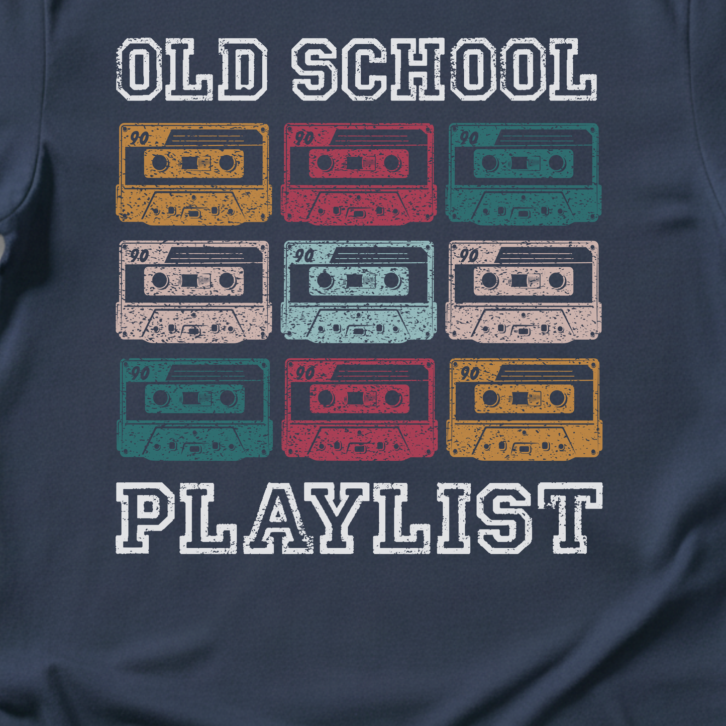 Old School Playlist Cassette Retro T-Shirt