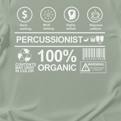 Percussionist Label Drum T-Shirt