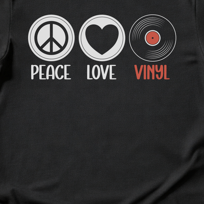 Peace Love Vinyl T-Shirt