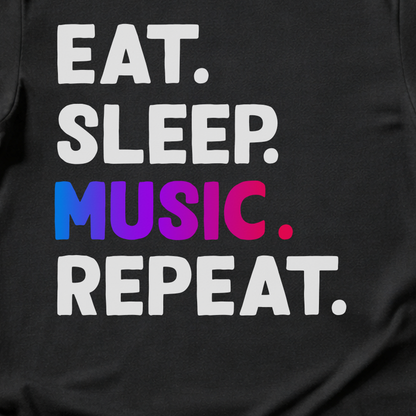 Eat Sleep Music Repeat T-Shirt