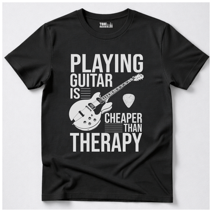 Playing Guitar Is Cheaper Than Therapy T-Shirt