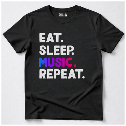 Eat Sleep Music Repeat T-Shirt