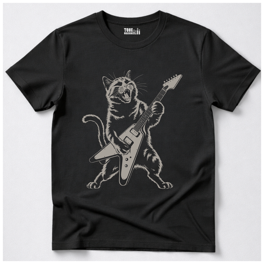 Distortion Kitty Guitar T-Shirt