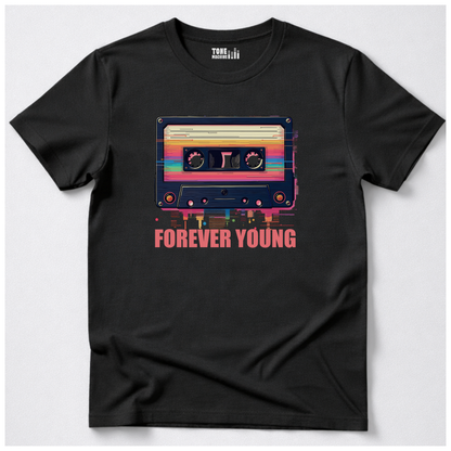 Forever Young Cassette Retro T-Shirt