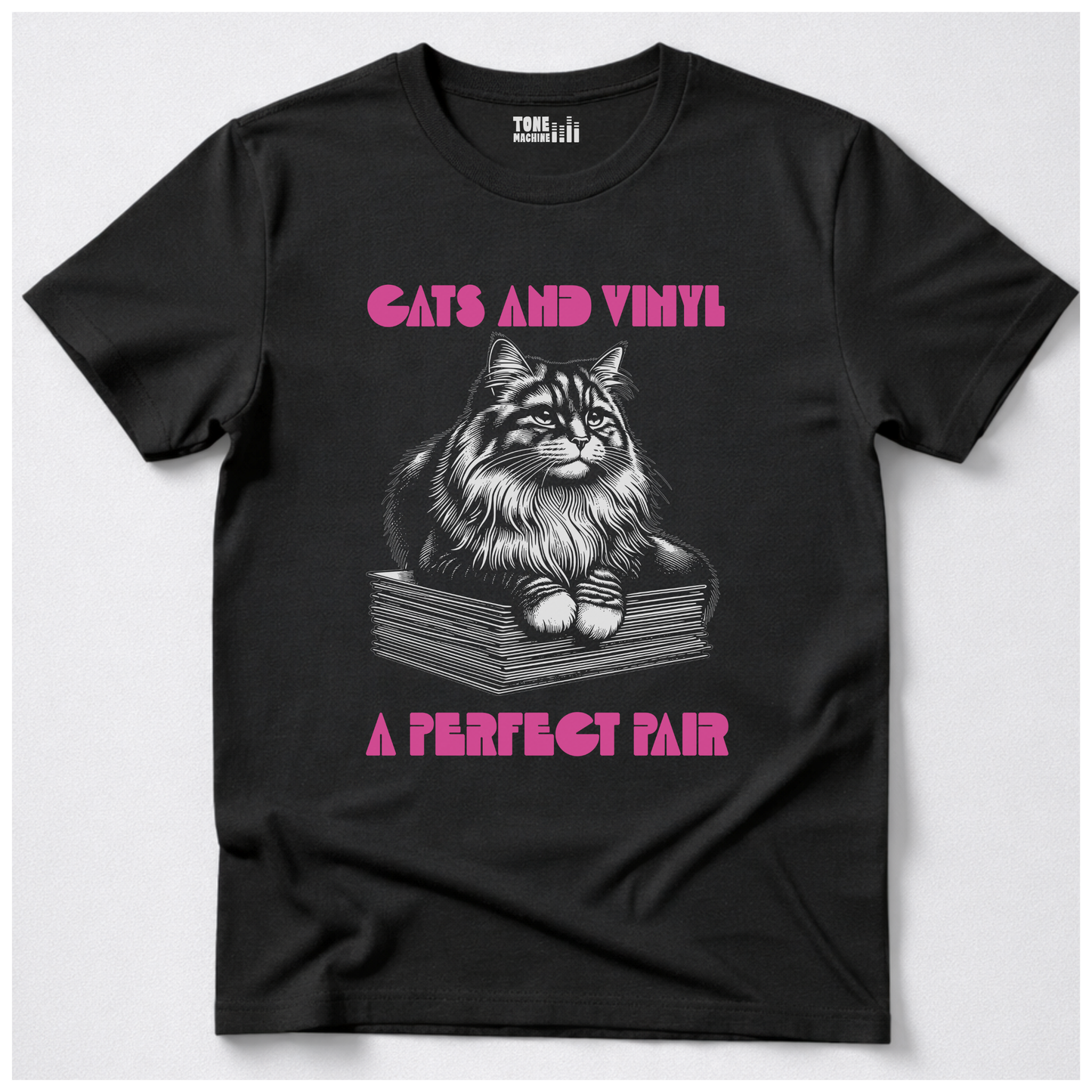 Cats And Vinyl A Perfect Pair T-Shirt