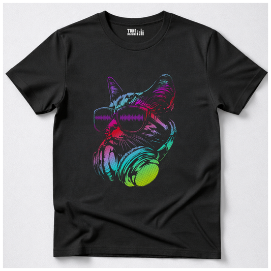 Raver Cat DJ T-Shirt