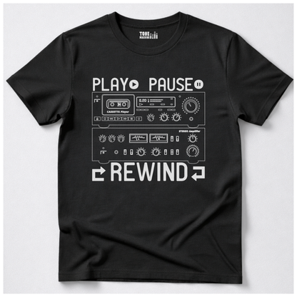 Play Pause Rewind Retro T-Shirt