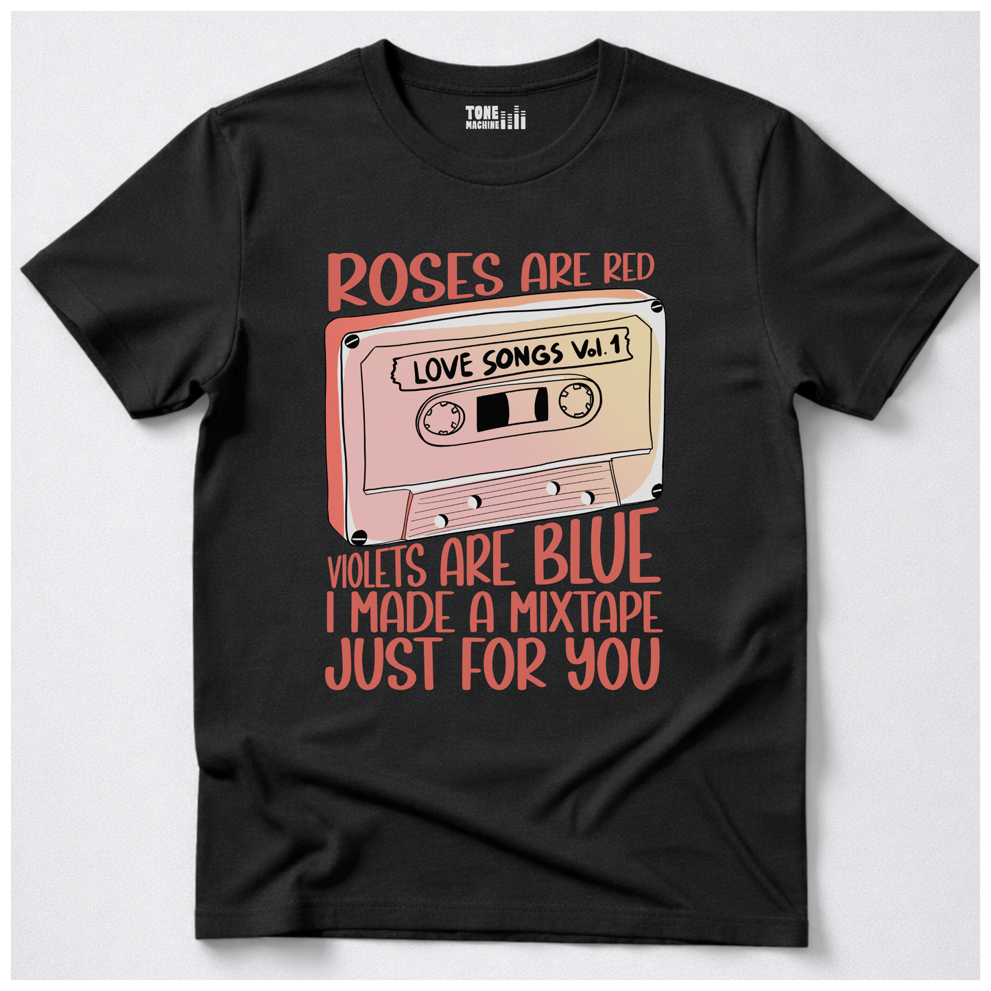 Roses Are Red Cassette Retro T-Shirt
