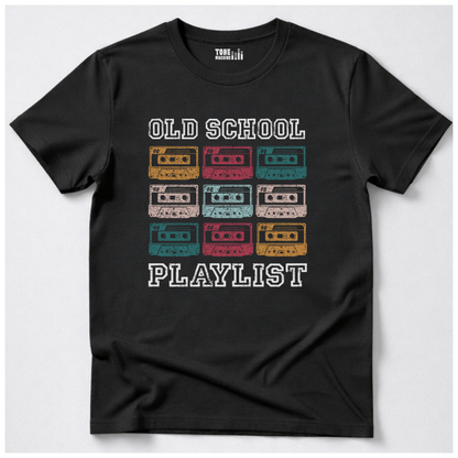 Old School Playlist Cassette Retro T-Shirt