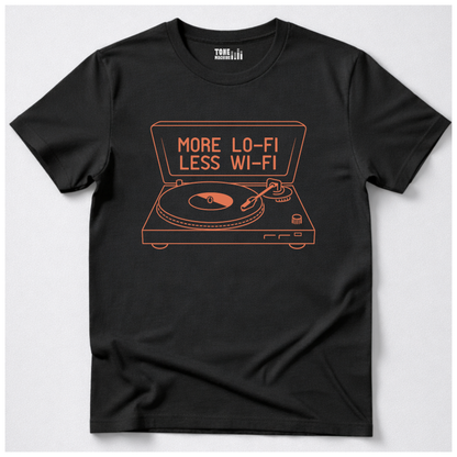 More Lo-Fi Less Wi-Fi Vinyl T-Shirt