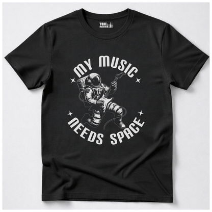 My Music Needs Space Guitar T-Shirt