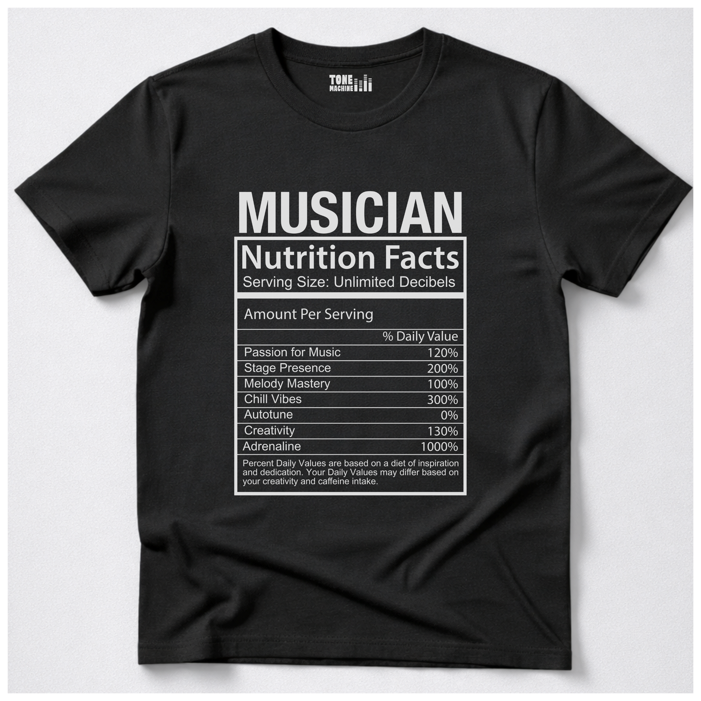 Musician Nutrition Facts T-Shirt
