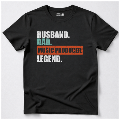 Husband Dad Music Producer Legend T-Shirt