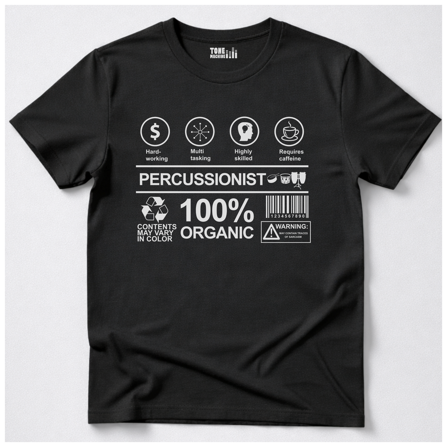Percussionist Label Drum T-Shirt