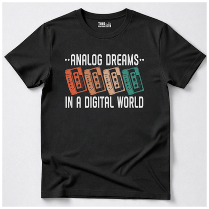 Analog Dreams Cassette Retro T-Shirt