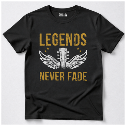 Legends Never Fade Guitar T-Shirt