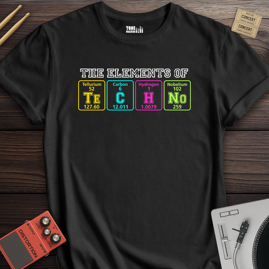 The Elements Of Techno DJ T-Shirt