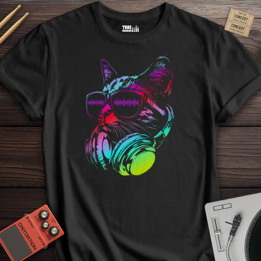 Raver Cat DJ T-Shirt