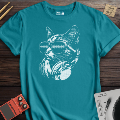 Raver Cat DJ T-Shirt