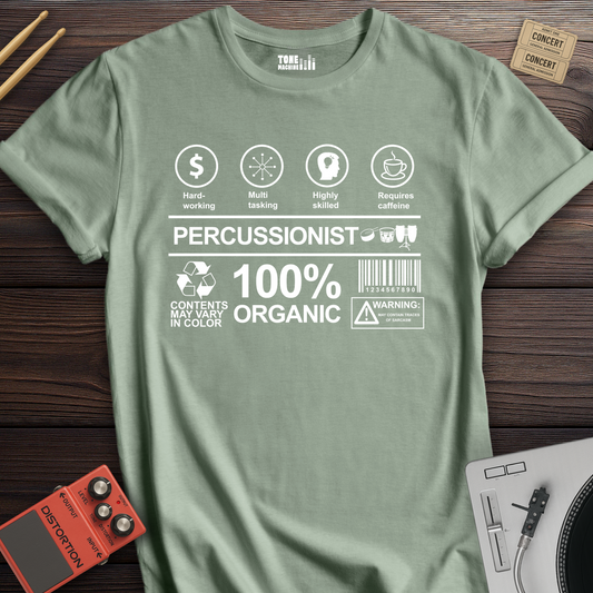 Percussionist Label Drum T-Shirt