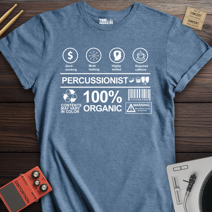 Percussionist Label Drum T-Shirt